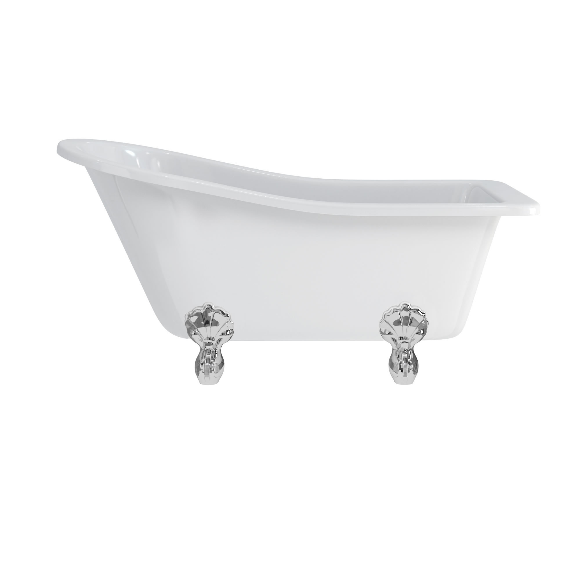 Baignoire Buckingham BURLINGTON 150 cm - Pied griffé Chromé