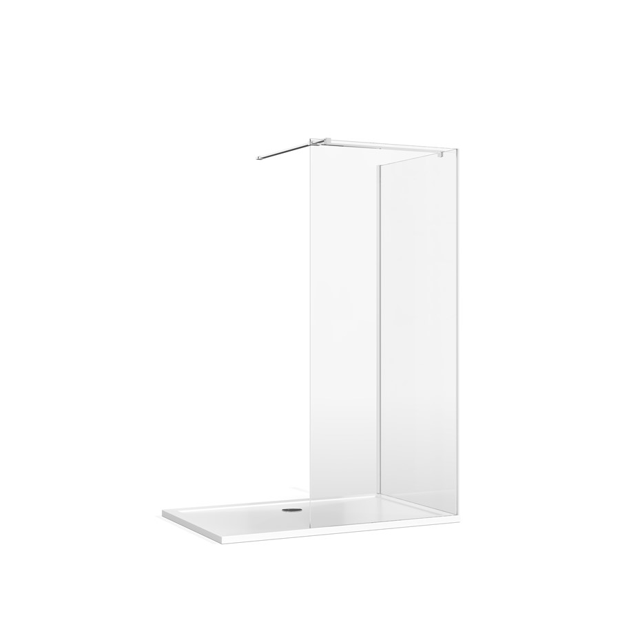 Glass Corner with T Bracing Bar in Showering | SKU | Burlington Bathrooms
