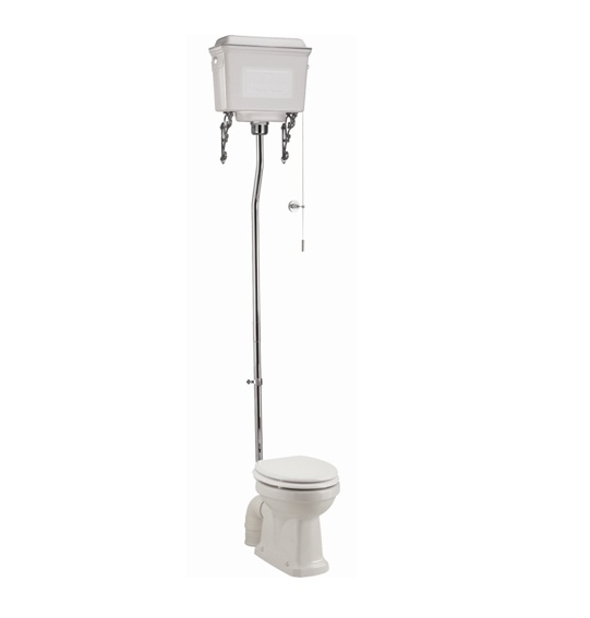 Standard High Level WC with Dual Flush White Aluminium Cistern ...